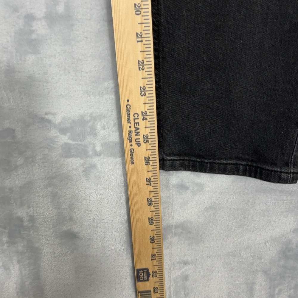 Lauren Ralph Lauren Black Label Women High Rise Straight Leg Jeans Black Size:10 - Picture 12 of 13